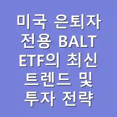 미국 은퇴자 전용 BALT ETF의 최신 트렌드 및 투자 전략